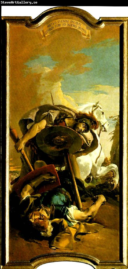 Giovanni Battista Tiepolo konsul lucius brutus dod och hannibal igenkannande hasdrubals huvud